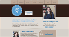Desktop Screenshot of palmbeachpsychcare.com